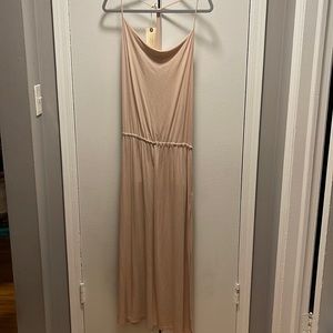 Pale nude maxi dress. New with tags!